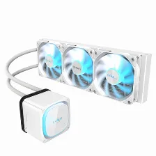 Sistema De Enfriamiento Liquido Gigabyte Eagle 360 Ice 3 X 12 Cm, 2000 Rpm, Blanco